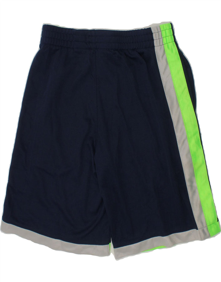 CHAMPION Boys Sport Shorts 7-8 Years  Navy Blue Colourblock Polyester Vintage Champion and Second-Hand Champion from Messina Hembry 