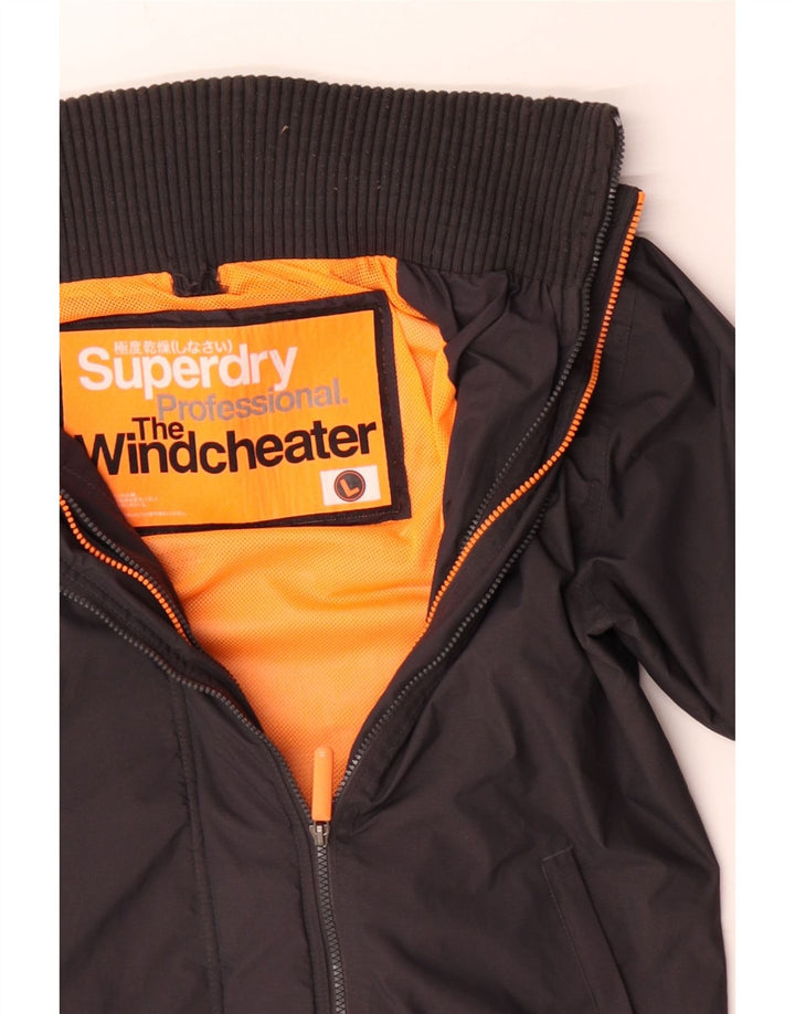 Superdry Mens The Windcheater Windbreaker Jacket UK 40 Large Grey Poliester