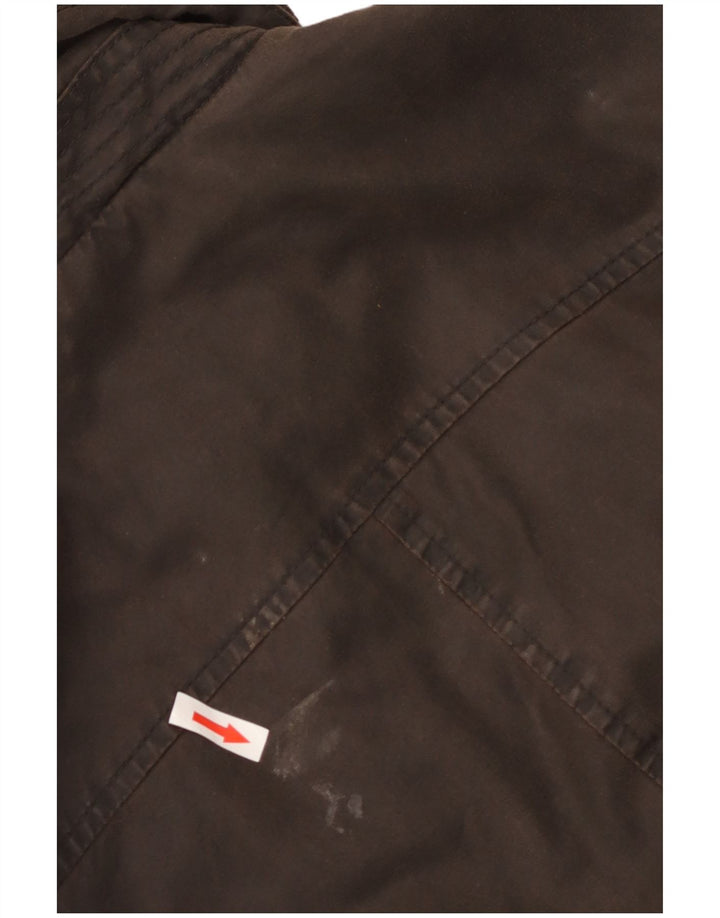 Ženska vojna voštana jakna s kapuljačom Fat Face UK 10 Mala smeđa