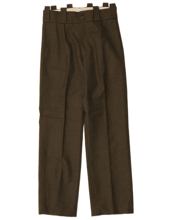 Vintage ženske ležerne hlače visokog struka US 10 Large W30 L31 Zelene