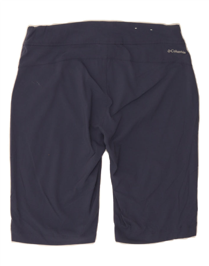 COLUMBIA Womens Chino Shorts US 6 Medium W30 Navy Blue Nylon Vintage Columbia and Second-Hand Columbia from Messina Hembry 