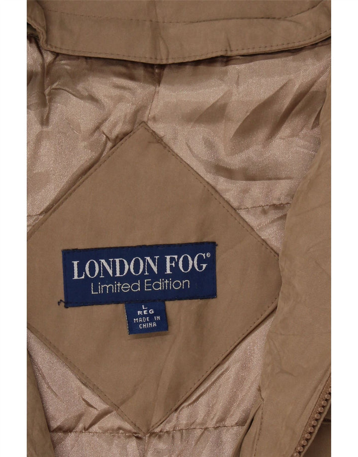 LONDON FOG Mens Bomber Jacket UK 40 Large Brown Vintage London Fog and Second-Hand London Fog from Messina Hembry 