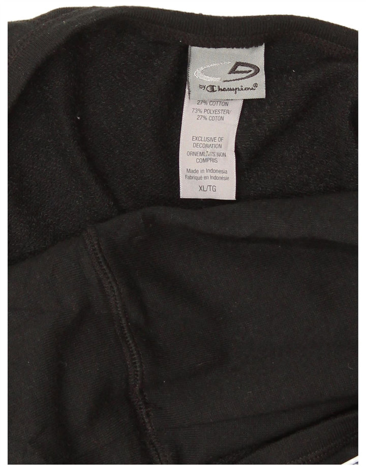 Champion ženska majica s kratkim rukavima UK 18 XL crni poliester
