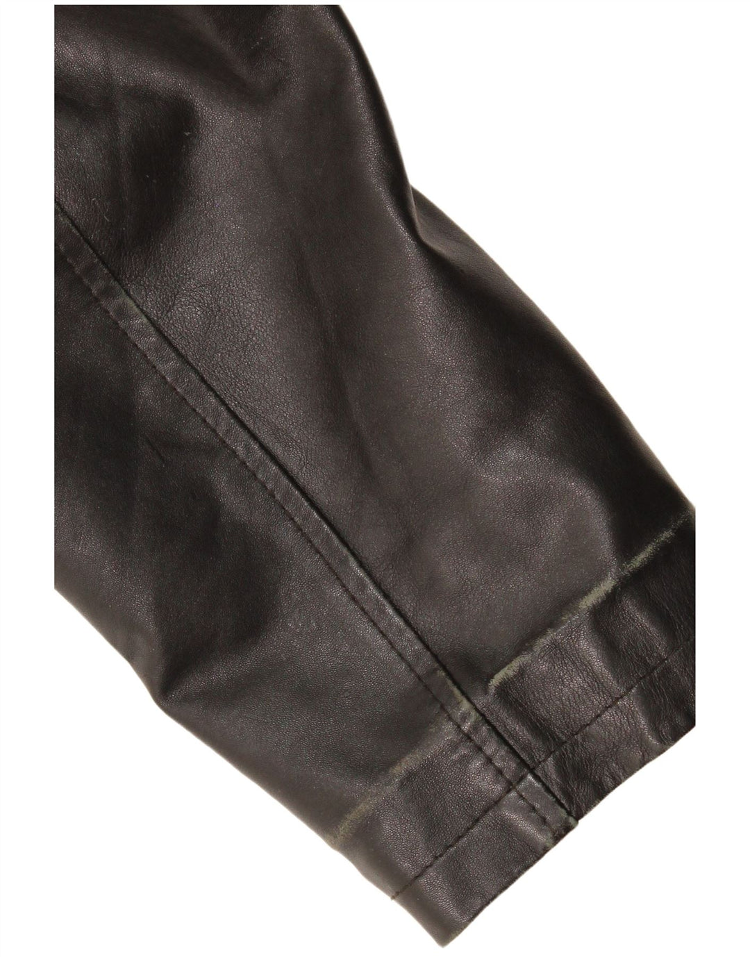 Vintage ženska kožna jakna UK 14 srednje crna koža