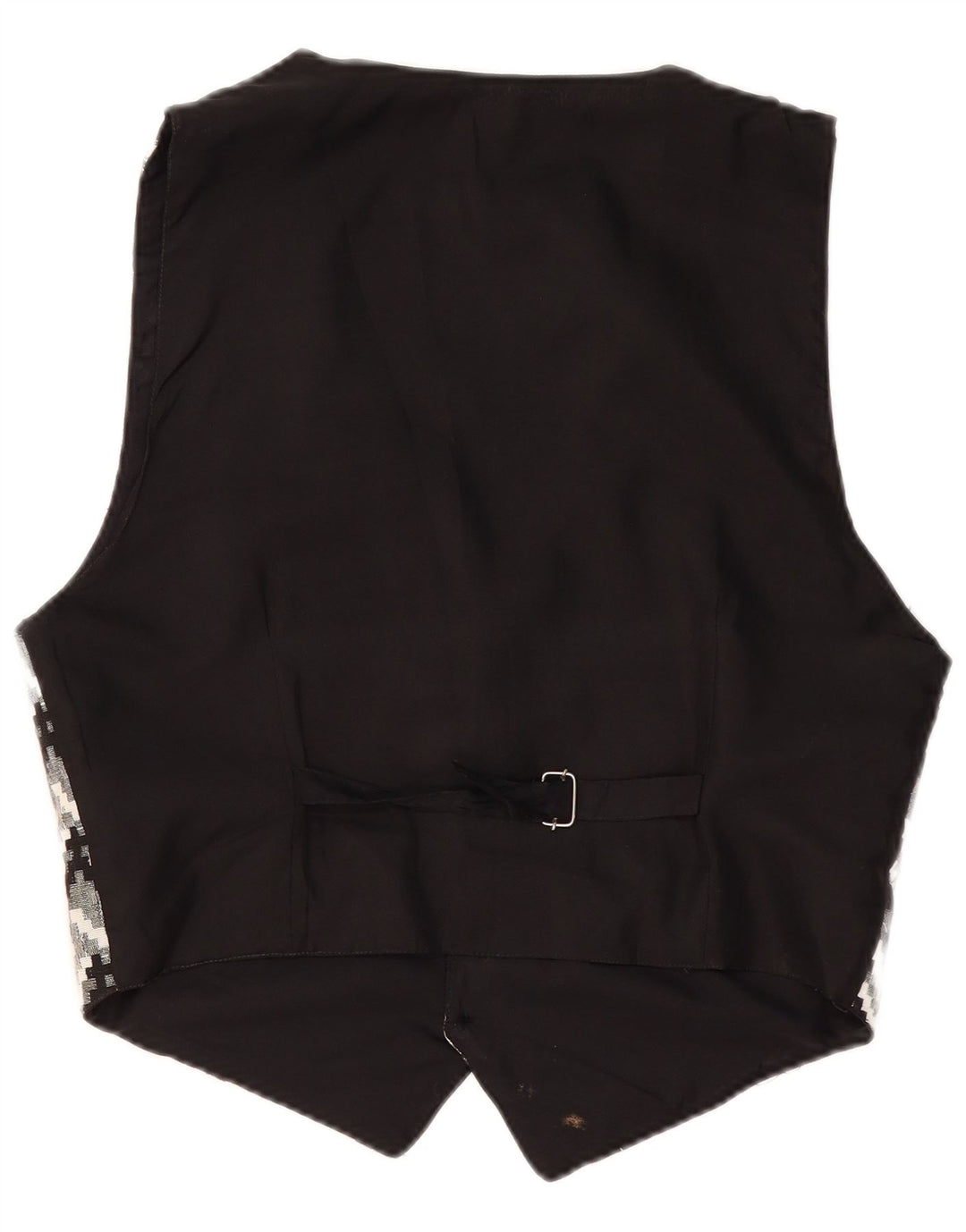 Vintage muški prsluk velikog crnog geometrijskog oblika