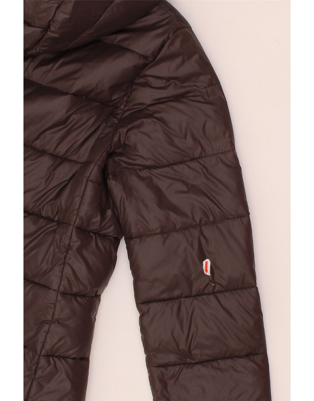 BEST COMPANY Womens Hooded Padded Jacket UK 12 Medium Brown Vintage Best Company and Second-Hand Best Company from Messina Hembry 