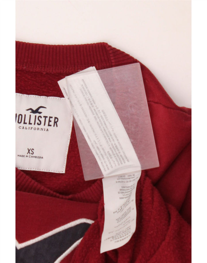 HOLLISTER Muška majica s grafičkim motivima XS Burgundski pamuk