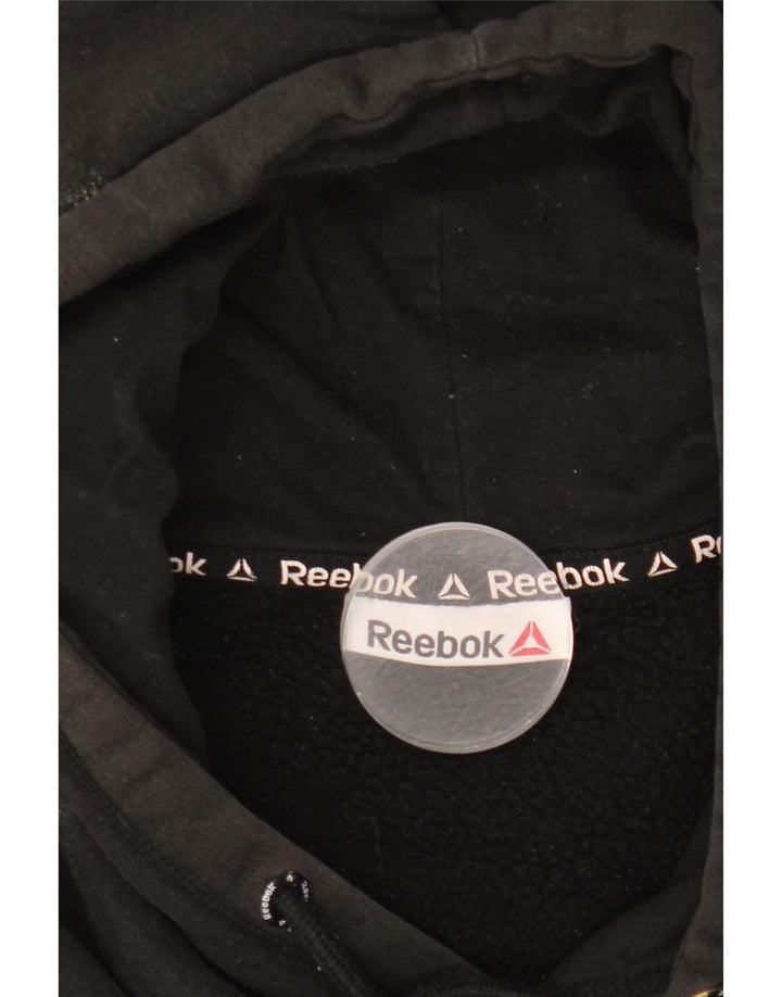Reebok muška majica s kapuljačom s kapuljačom, velika crna
