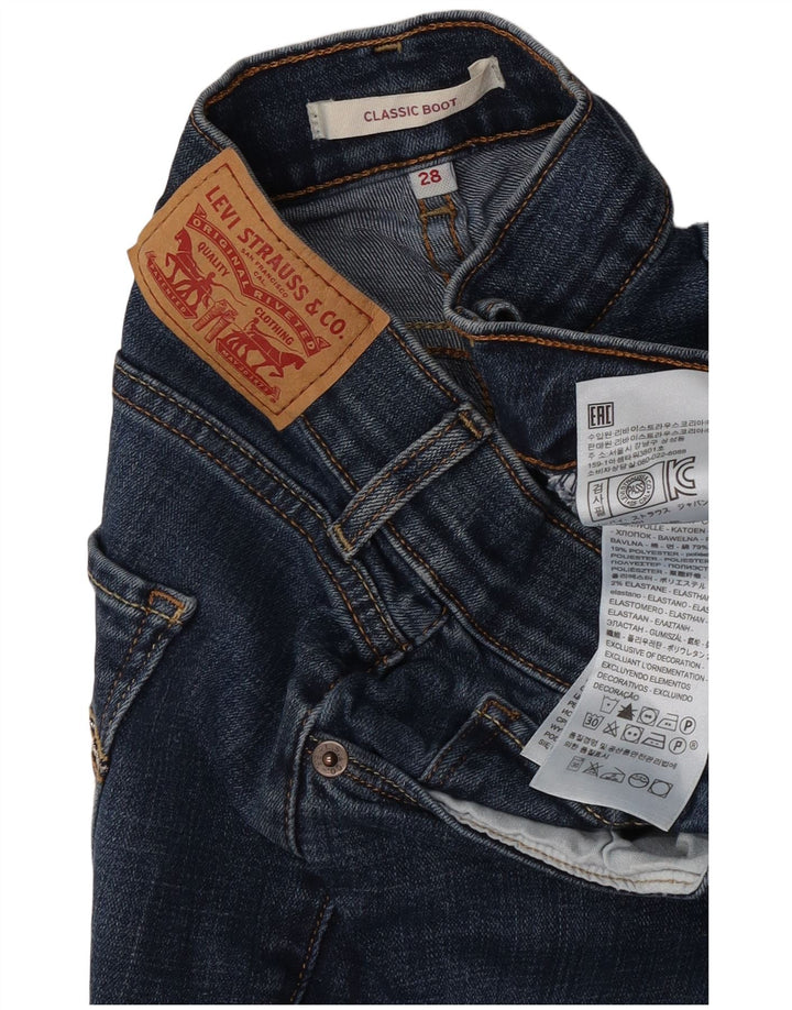 Levi's ženske klasične bootcut traperice W28 L32 plavi pamuk