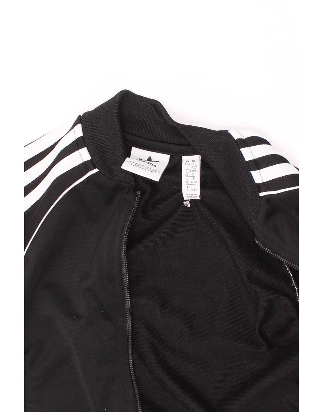 Adidas trenirka za dječake, gornja jakna od 4-5 godina, crni poliester