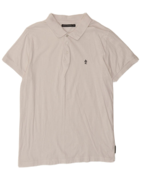 French Connection muška polo majica XL bijeli pamuk