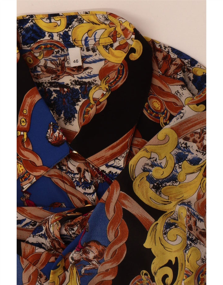 Vintage ženska košulja s apstraktnim uzorkom EU 46 XL Višebojna