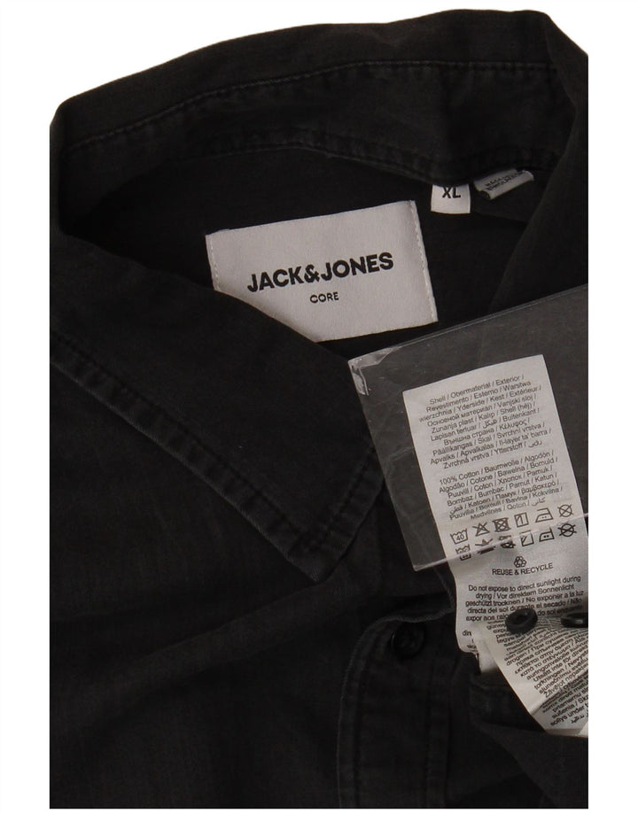 Jack & Jones muška traper košulja XL sivi pamuk