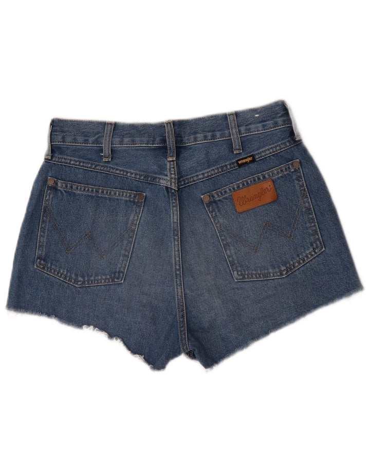 Wrangler ženske indigo traper kratke hlače W27 mali plavi pamuk