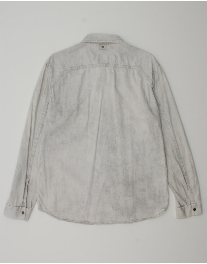 CALVIN KLEIN JEANS Mens Shirt Medium Grey Cotton Vintage Calvin Klein Jeans and Second-Hand Calvin Klein Jeans from Messina Hembry 