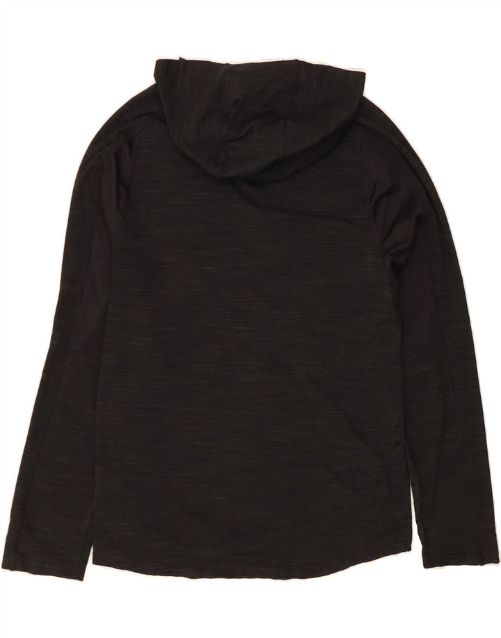 ADIDAS Mens Climalite Graphic Hoodie Jumper Small Black Polyester Vintage Adidas and Second-Hand Adidas from Messina Hembry 