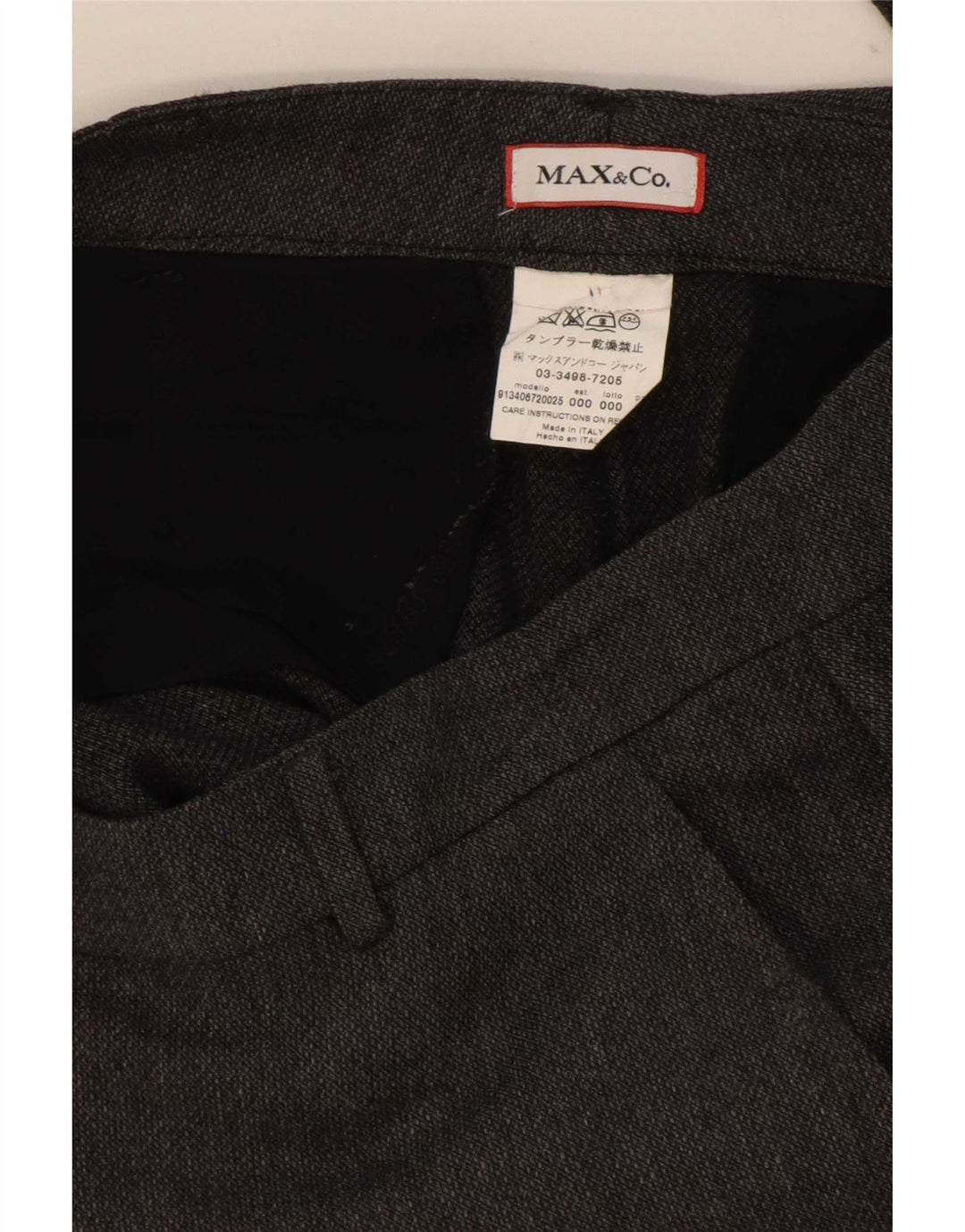 Max & Co. Ženske uske skraćene hlače W30 L25 sive