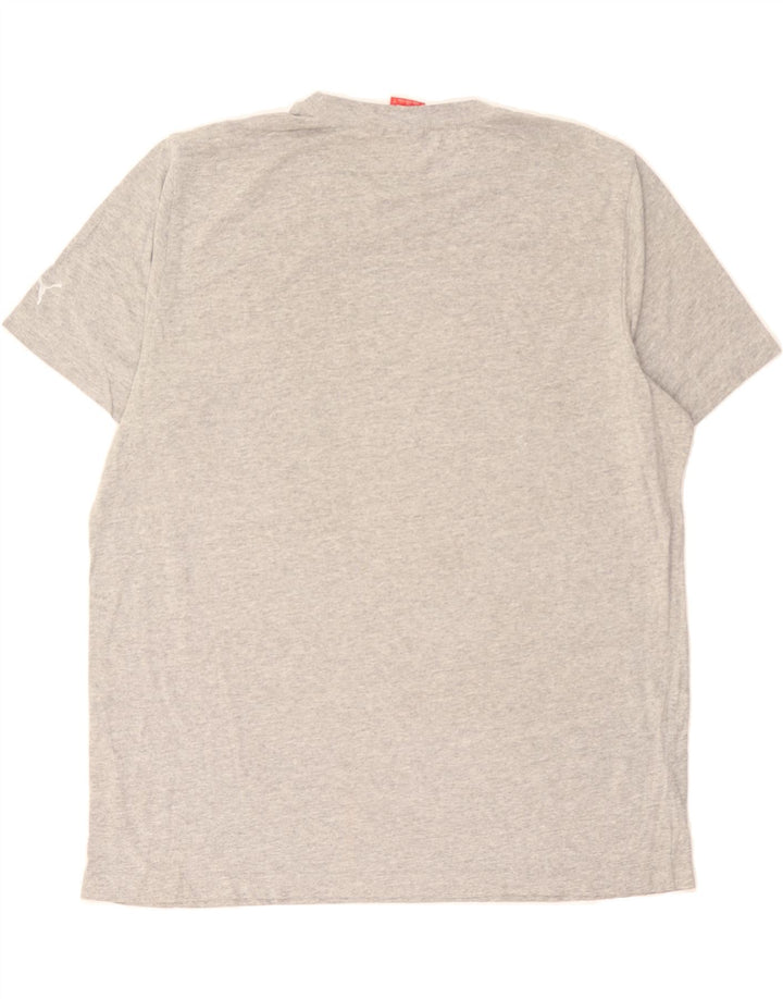 PUMA Mens Graphic T-Shirt Top Large Grey Cotton Vintage Puma and Second-Hand Puma from Messina Hembry 