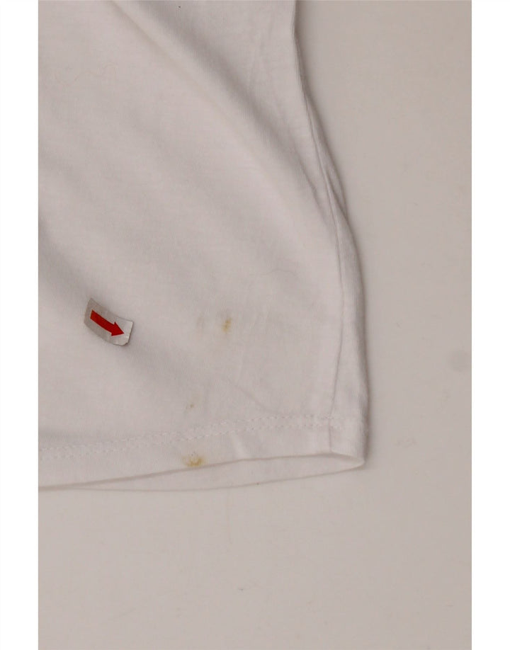 AVIREX ženska majica kratkih rukava s grafičkim motivima UK 22 2XL bijeli pamuk