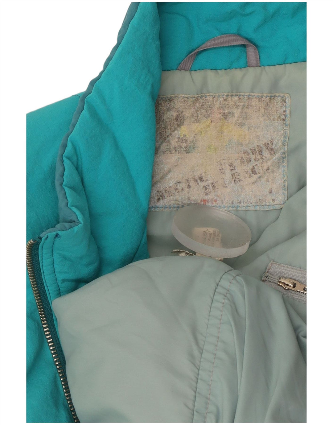 Vintage muška jakna vjetrovka UK 38 srednje tirkizne boje