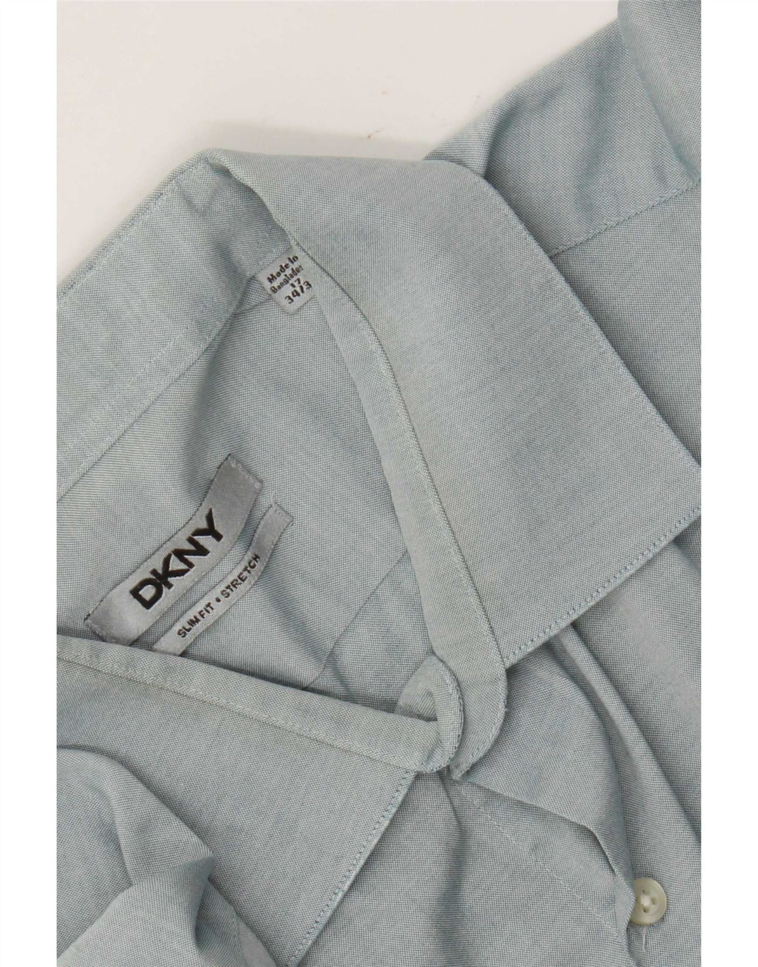 Dkny muška uska košulja veličine 17 XL plava