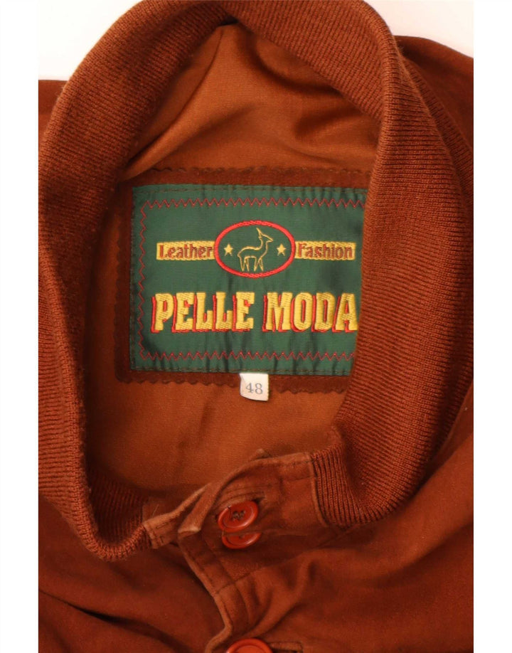 Pelle Moda muška bomber jakna od brušene kože IT 48 srednje smeđa