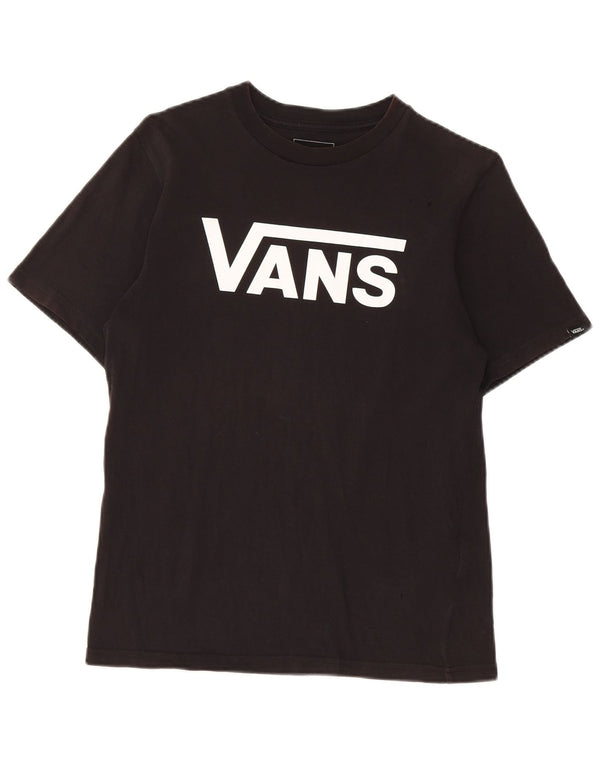 Vans Boys Custom Fit grafička majica kratkih rukava 12-13 godina, crni pamuk