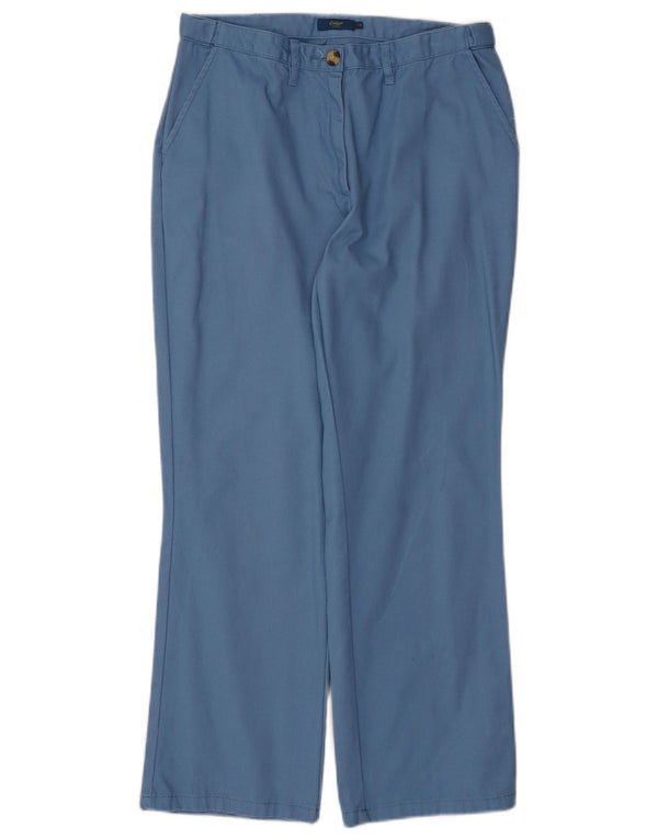 Vintage ženske ravne chino hlače UK 10 male W30 L27 plave