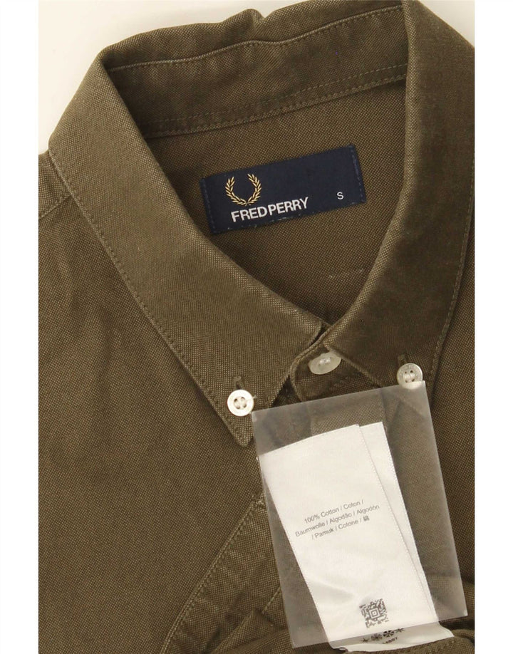 Fred Perry muška majica kratkih rukava standardnog kroja Mala zelena pamučna majica
