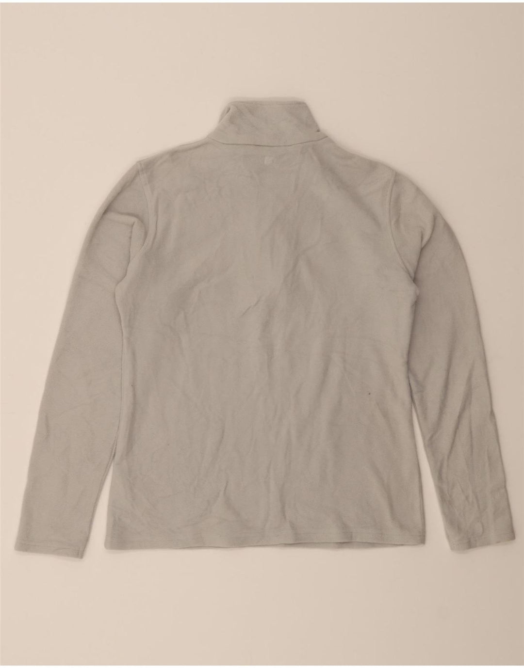 MOUNTAIN WAREHOUSE Womens Zip Neck Fleece Jumper UK 12 Medium Grey Vintage Mountain Warehouse and Second-Hand Mountain Warehouse from Messina Hembry 