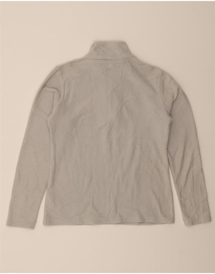 MOUNTAIN WAREHOUSE Womens Zip Neck Fleece Jumper UK 12 Medium Grey Vintage Mountain Warehouse and Second-Hand Mountain Warehouse from Messina Hembry 
