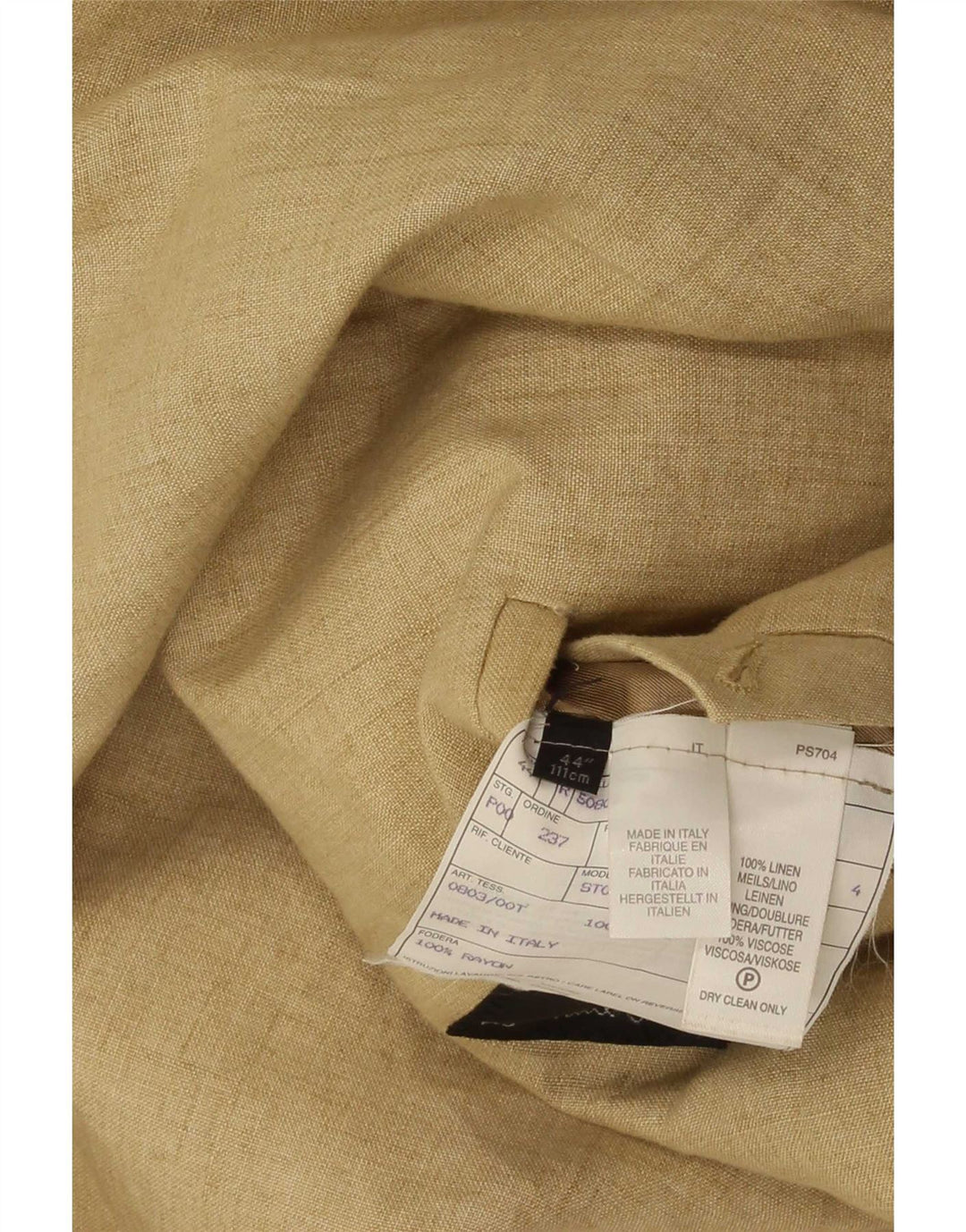 Muška jakna Paul Smith s 3 gumba UK 44 2XL bež lan