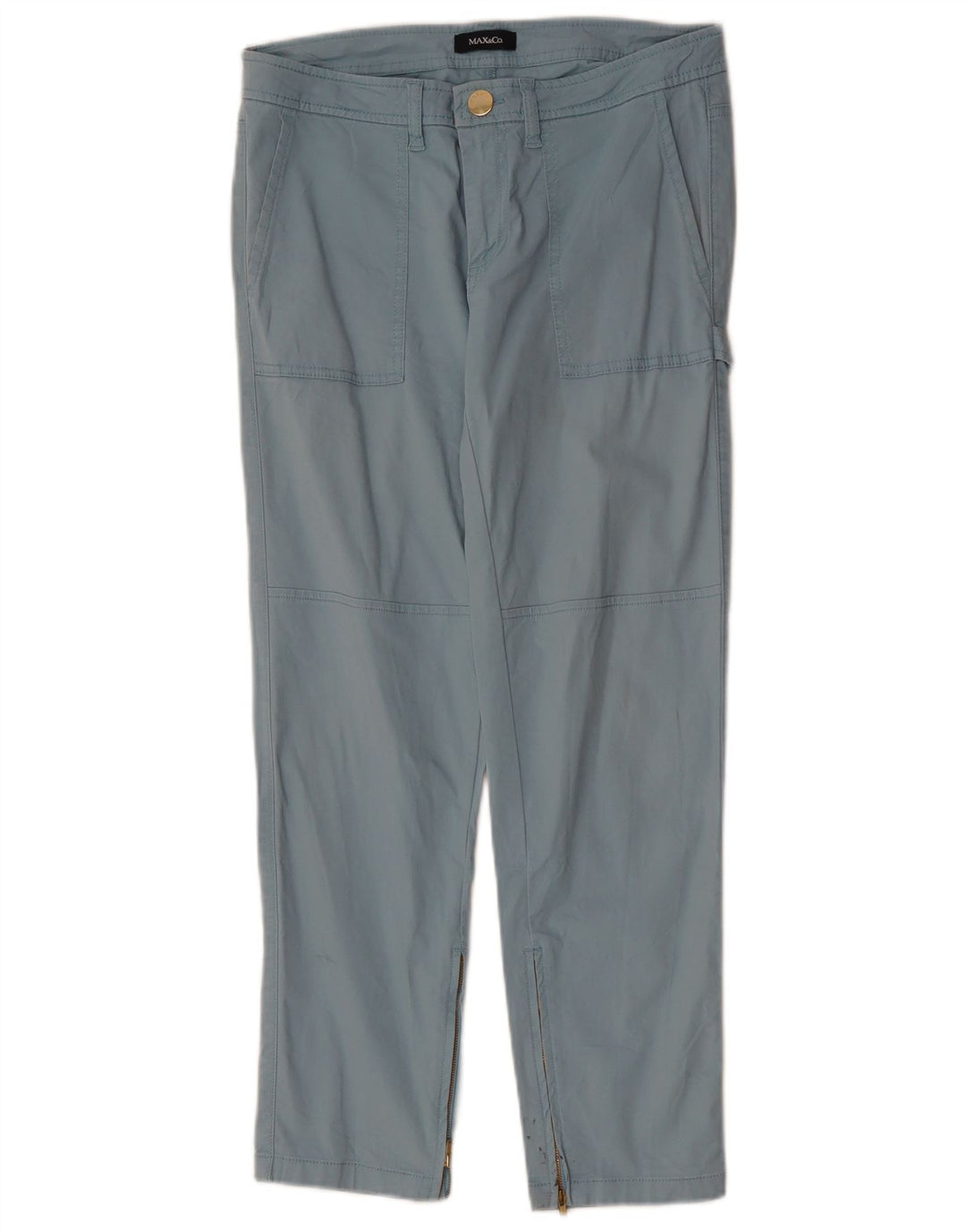 MAX & CO. Ženske ravne chino hlače W30 L26 Plave