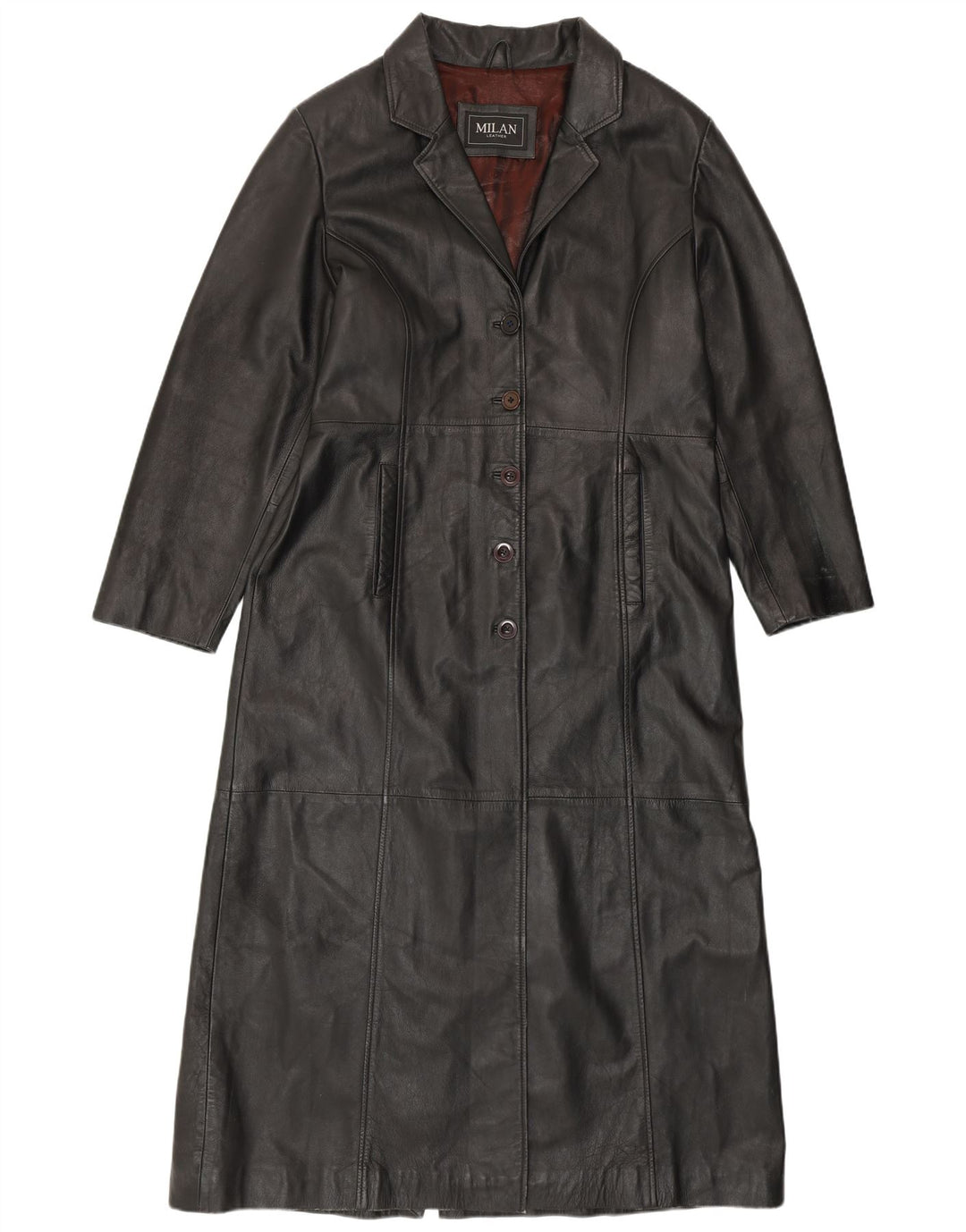 MILAN ženski kožni kaput UK 18 XL crna koža