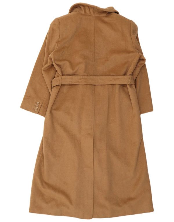 Max Mara Womens Double Breasted Coat UK 12 Medium Beige Camelhair Classic