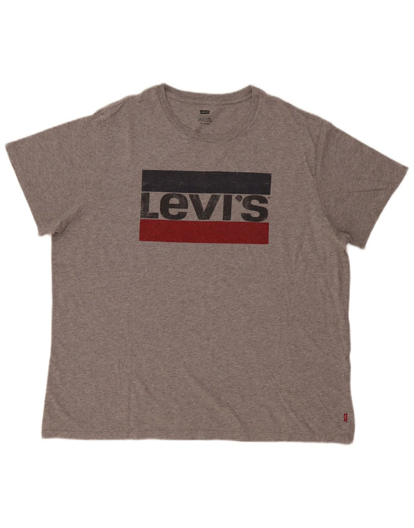 Levi's Mens Graphic T-Shirt Top 2XL Grey