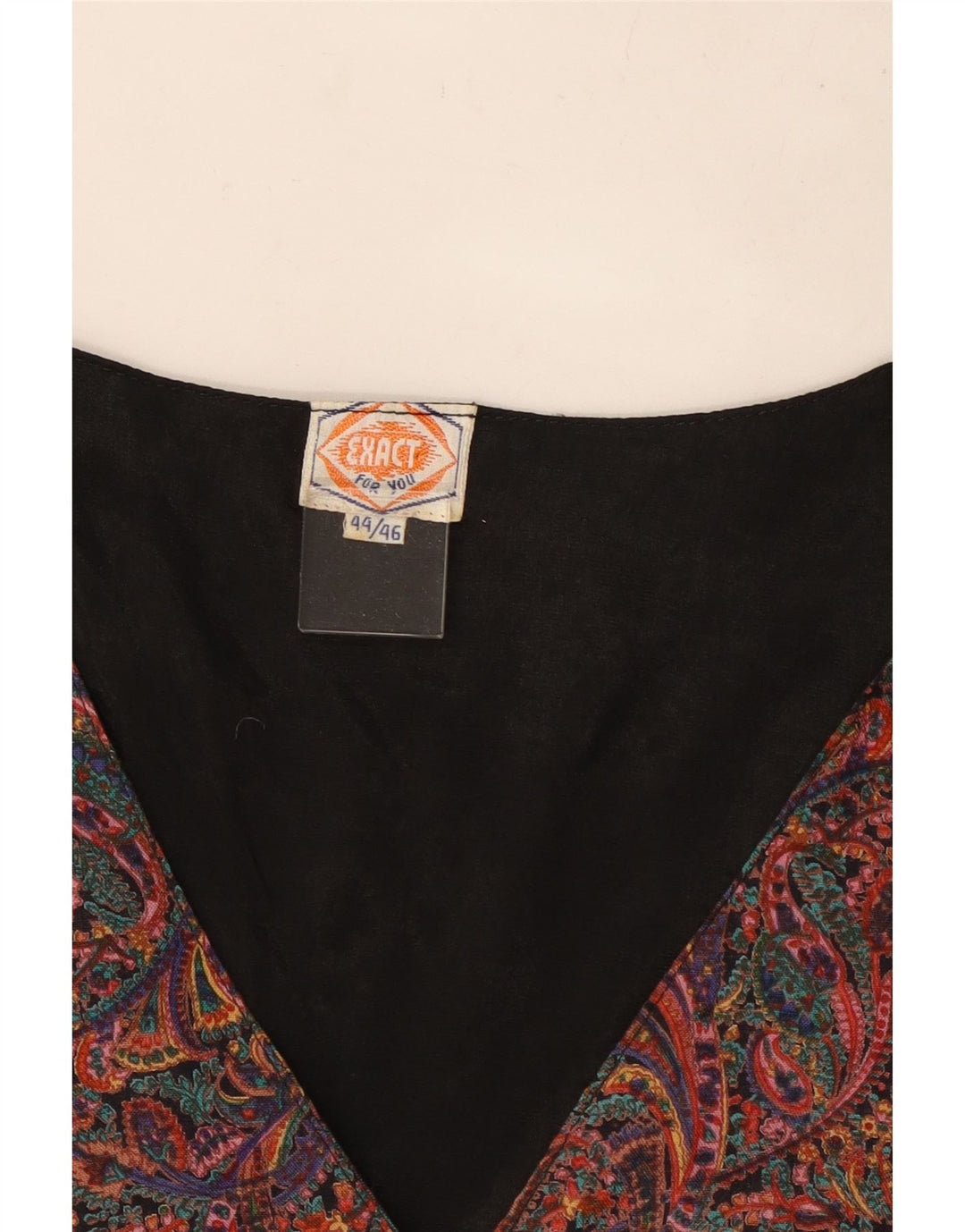 Vintage ženski prsluk IT 44/46 srednje raznobojni paisley