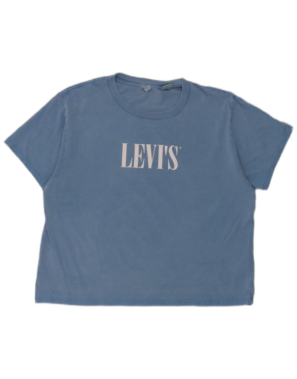 Levi's ženska majica kratkih rukava s grafičkim motivima UK 14 srednje plavi pamuk