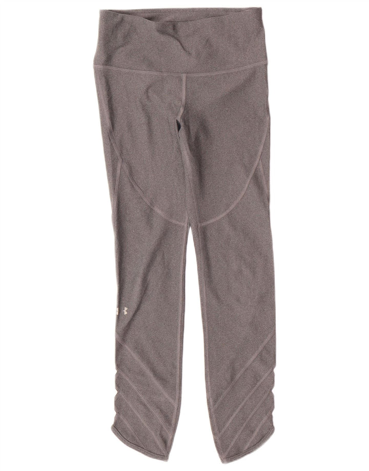 UNDER ARMOUR Ženske Heat Gear Leggings UK 10 Mali sivi poliester