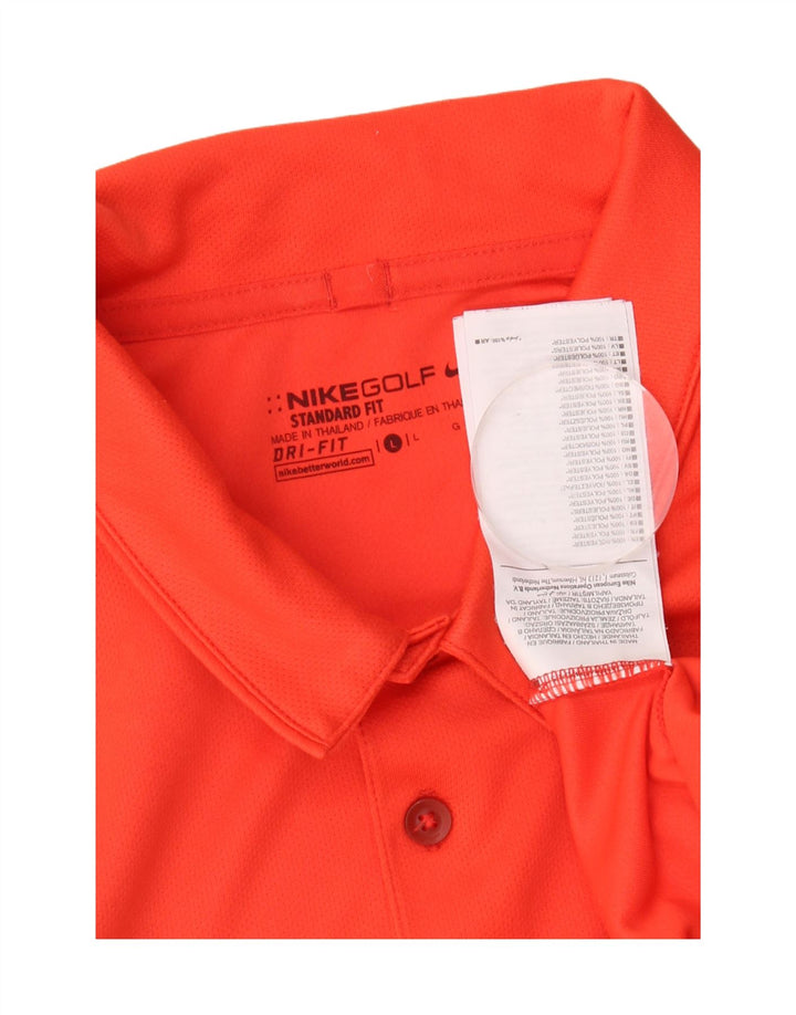 Nike muška Dri Fit polo majica velika narančasta poliesterska boja