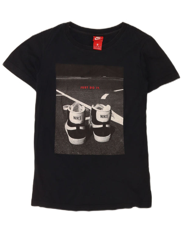 Nike muška majica kratkih rukava s grafičkim motivima XS tamnoplavi pamuk