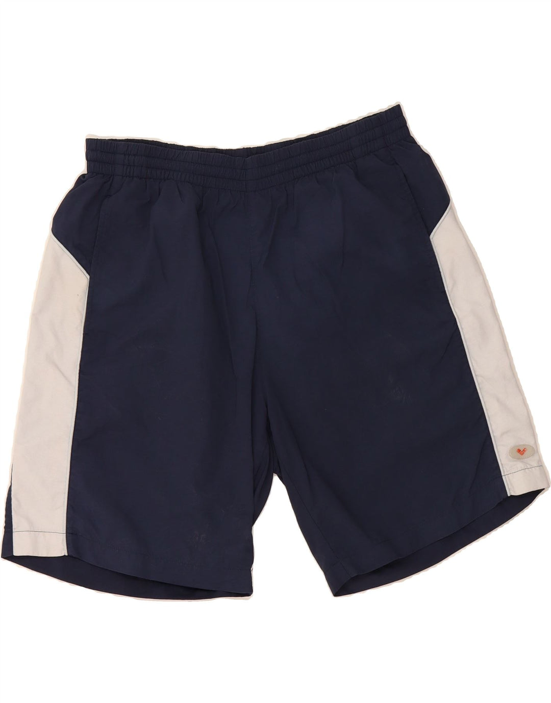 ARENA Mens Sport Shorts Large  Navy Blue Colourblock Polyamide Vintage Arena and Second-Hand Arena from Messina Hembry 