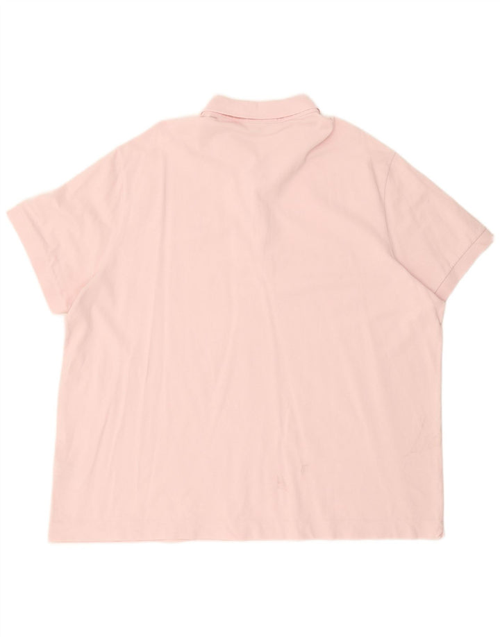 LACOSTE muška polo majica standardnog kroja, veličina 9 4XL, ružičasti pamuk