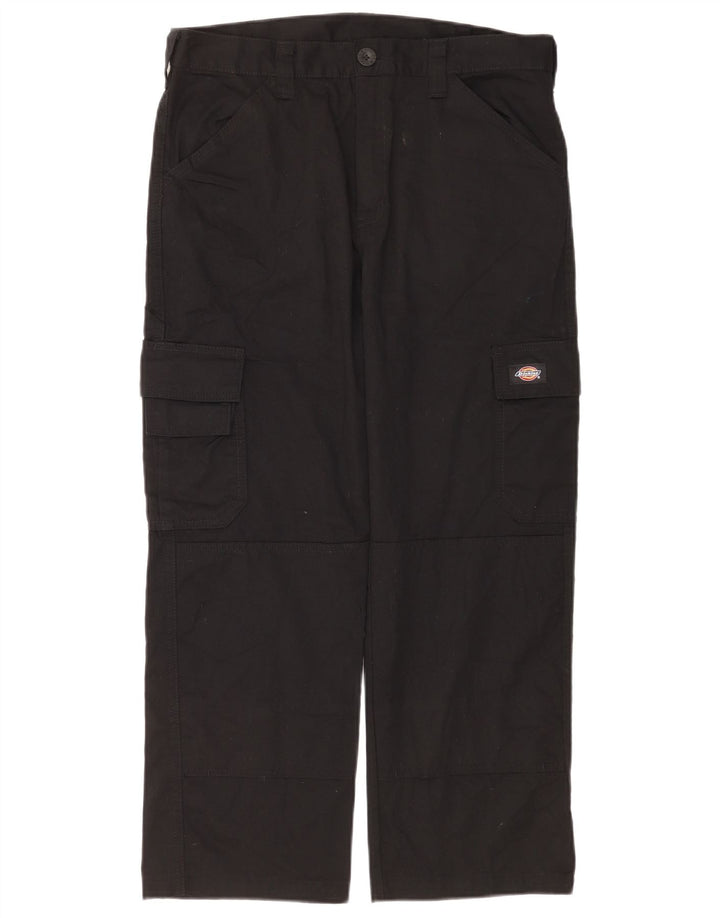 Dickies muške ravne kargo hlače W32 L26 crni poliester
