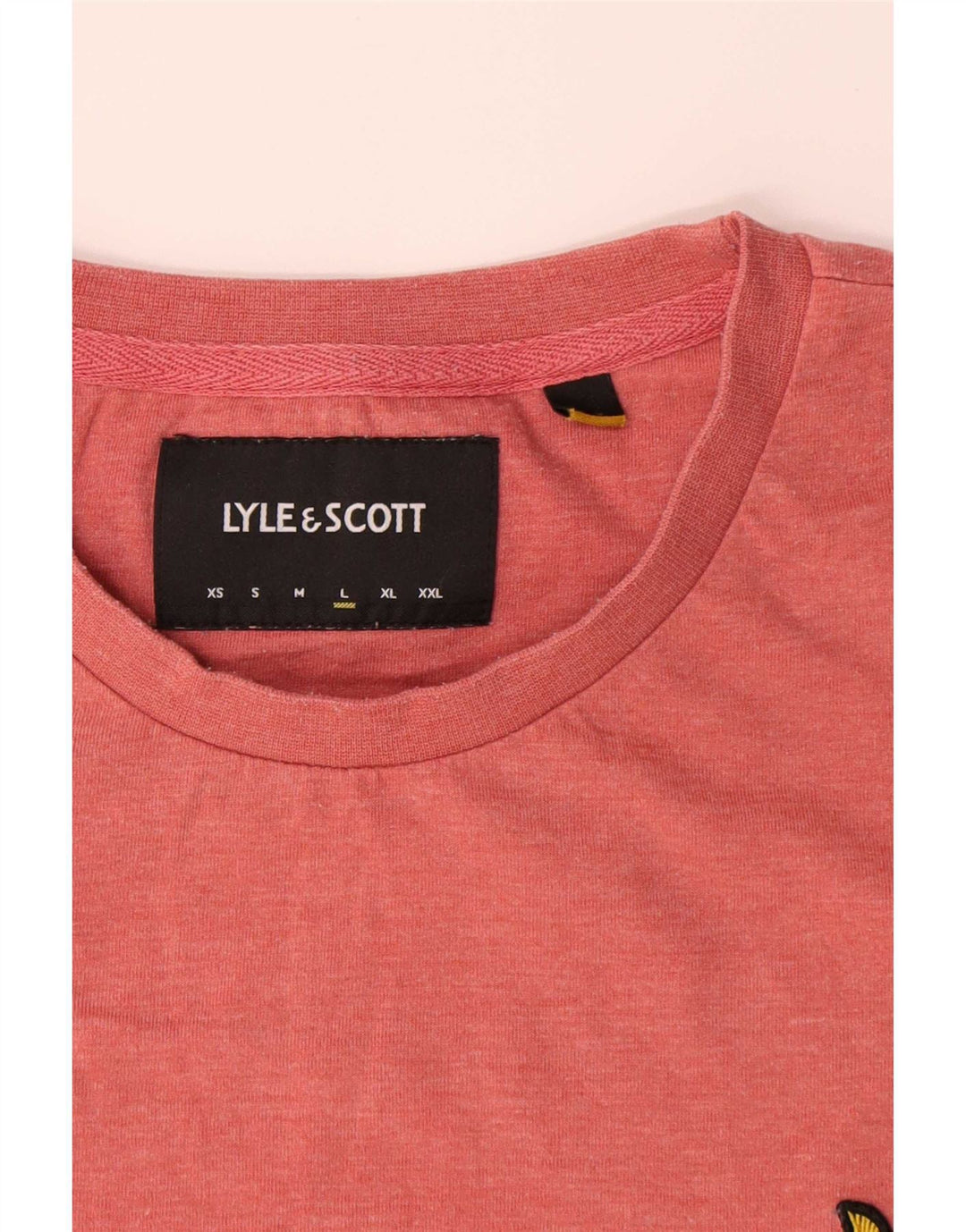 Muška majica kratkih rukava Lyle & Scott, veliki ružičasti poliester