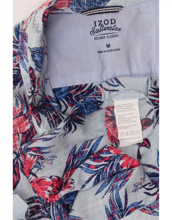 Izod muška košulja kratkih rukava sa slanom vodom, srednje plavi cvjetni pamuk