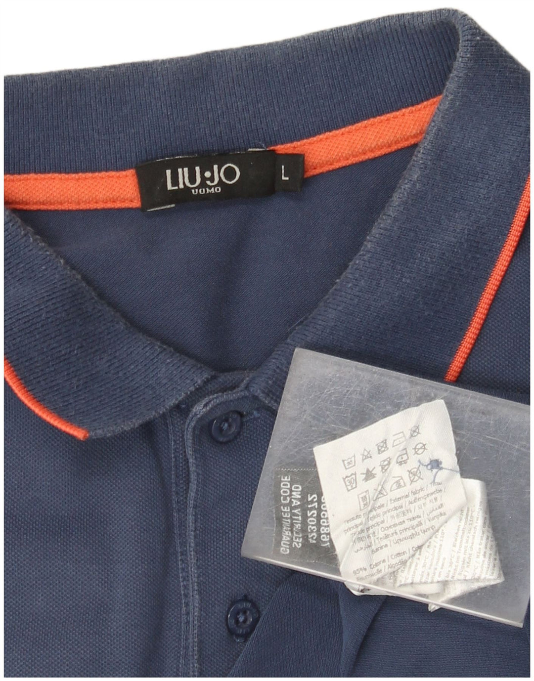 Liu Jo muška polo majica velika tamnoplava pamuk