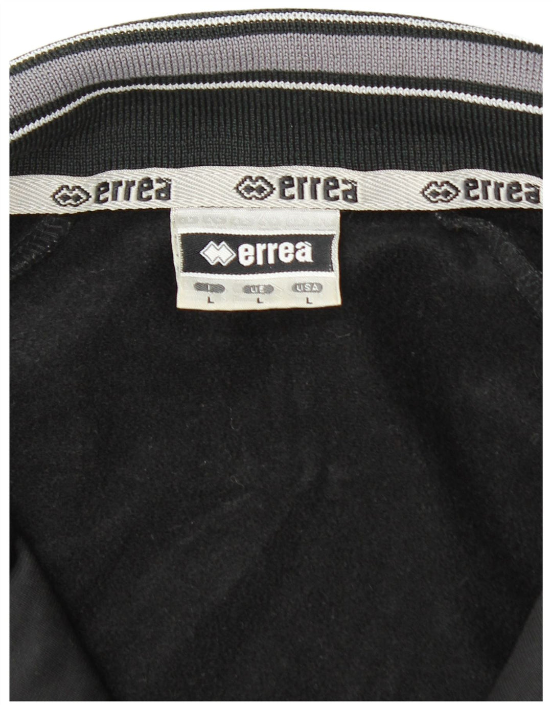 ERREA muška gornja jakna trenirke, veliki crni poliester u boji