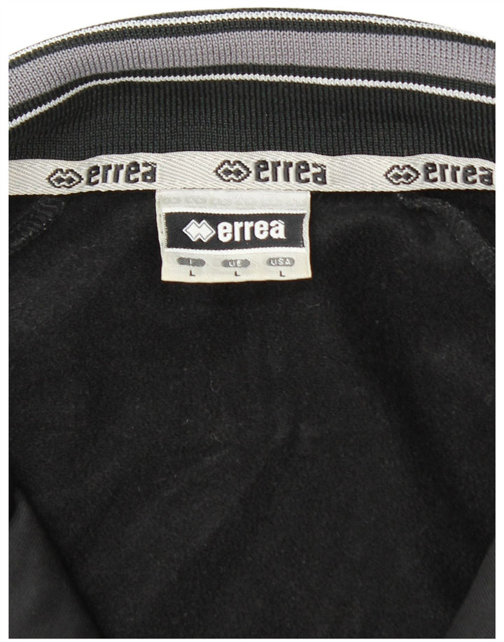 ERREA muška gornja jakna trenirke, veliki crni poliester u boji