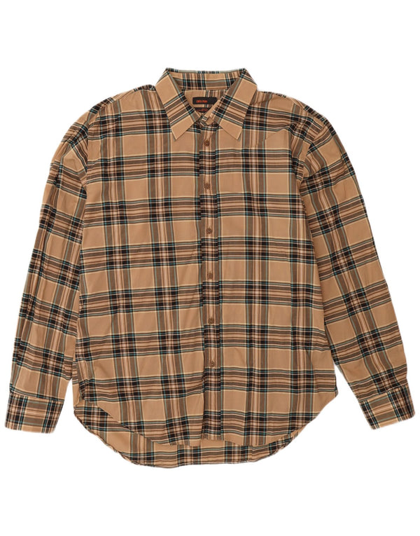 Zara muška košulja 2XL bež karirani pamuk